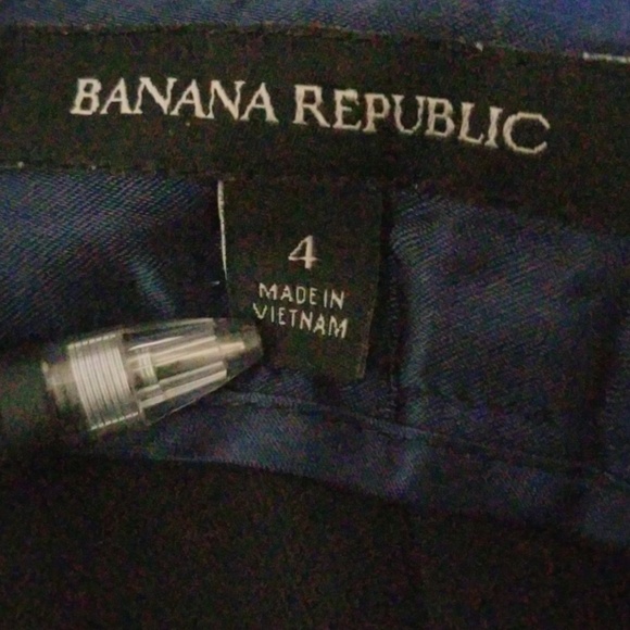 Banana Republic Black Gold Zippers Size 4 Skirt - Picture 6 of 8